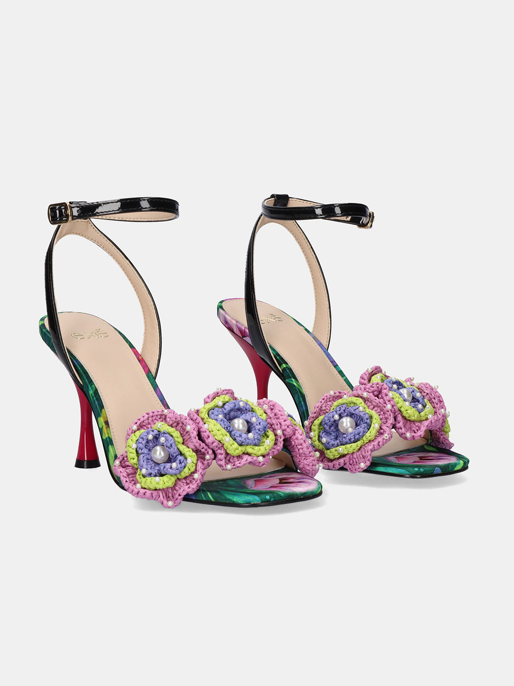 ANITA-116 FLOWER GREEN BLK