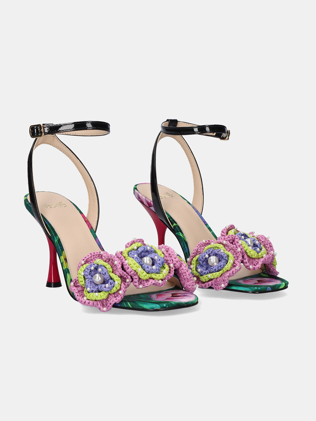 ANITA-116 FLOWER GREEN BLK