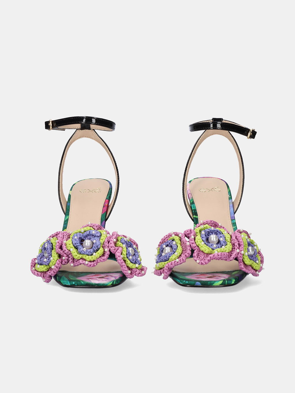 ANITA-116 FLOWER GREEN BLK