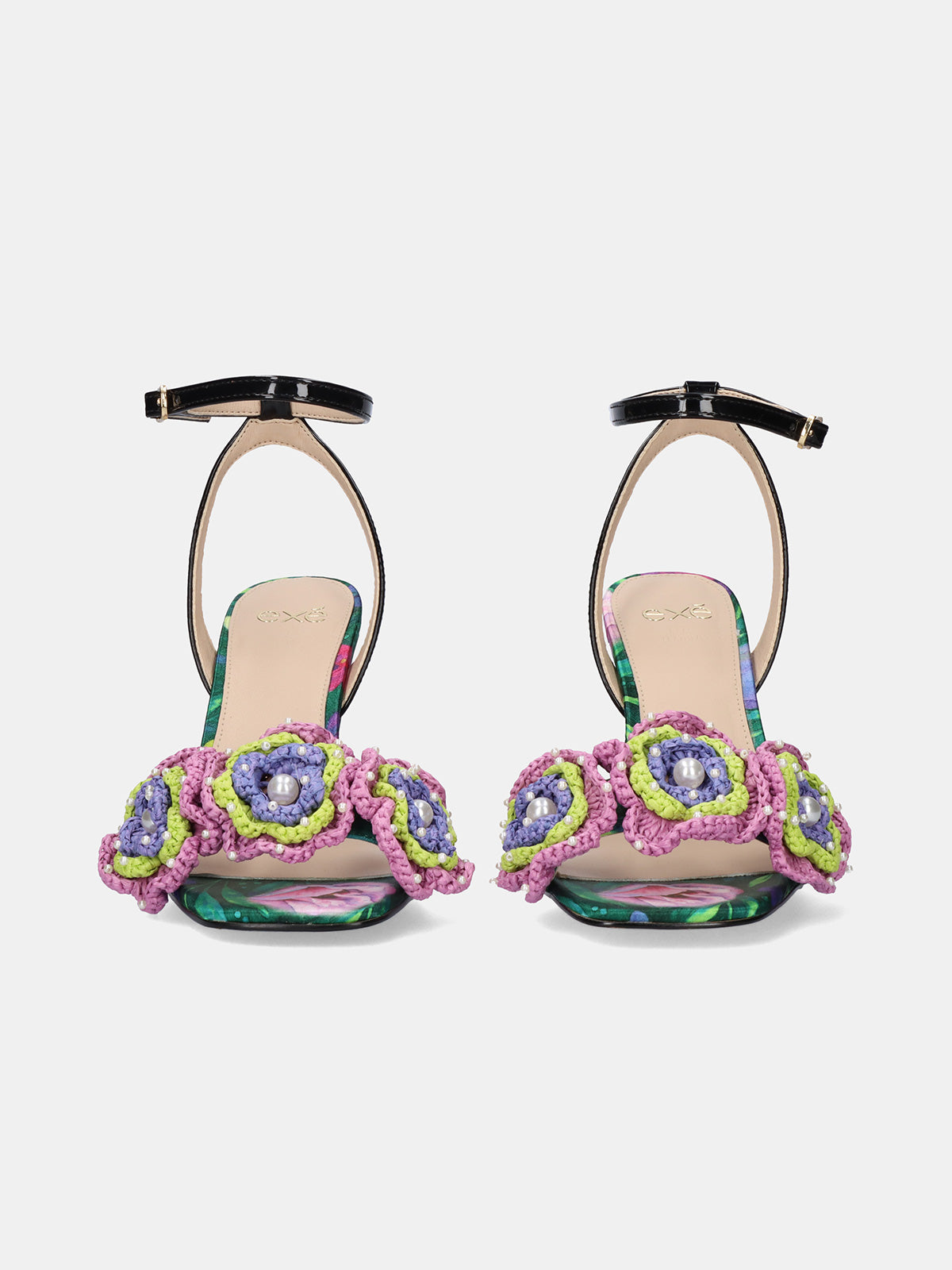 ANITA-116 FLOWER GREEN BLK