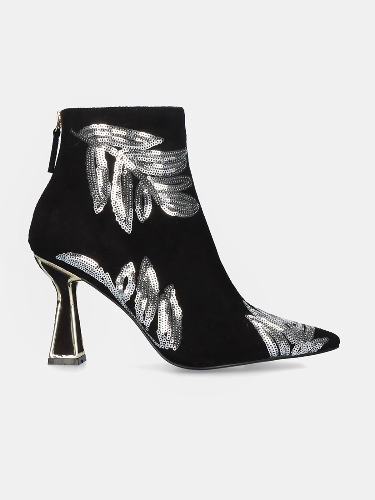 BELINDA-527 FABRIC BLACK-SILV