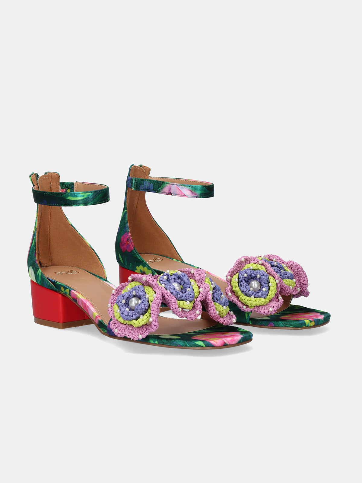 CAPRI-400 FLOWER GREEN BLACK