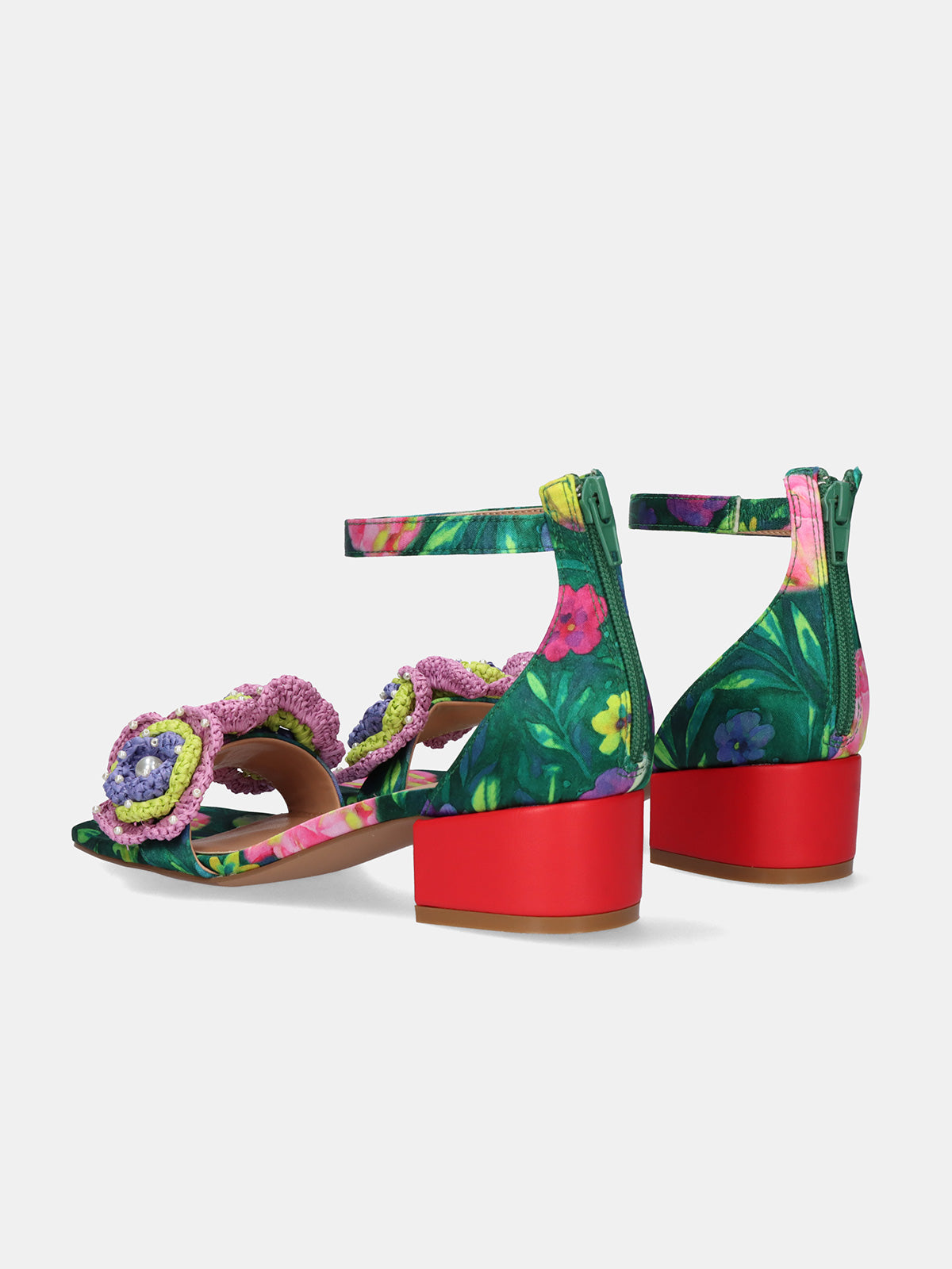 CAPRI-400 FLOWER GREEN BLK
