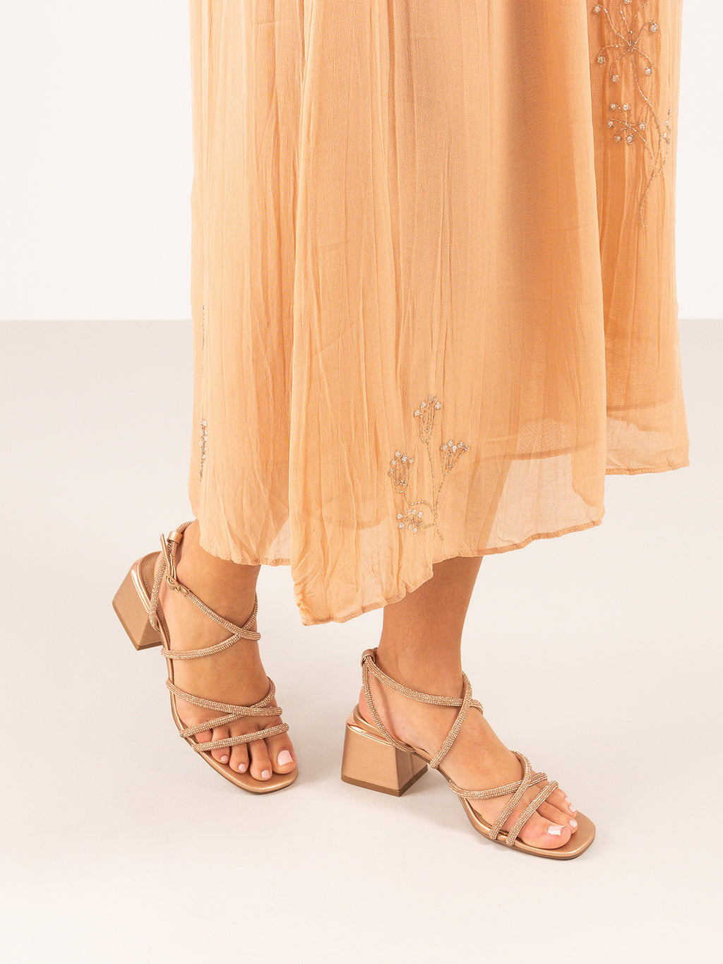 CARMEN-155 STRASS PINK GOLD