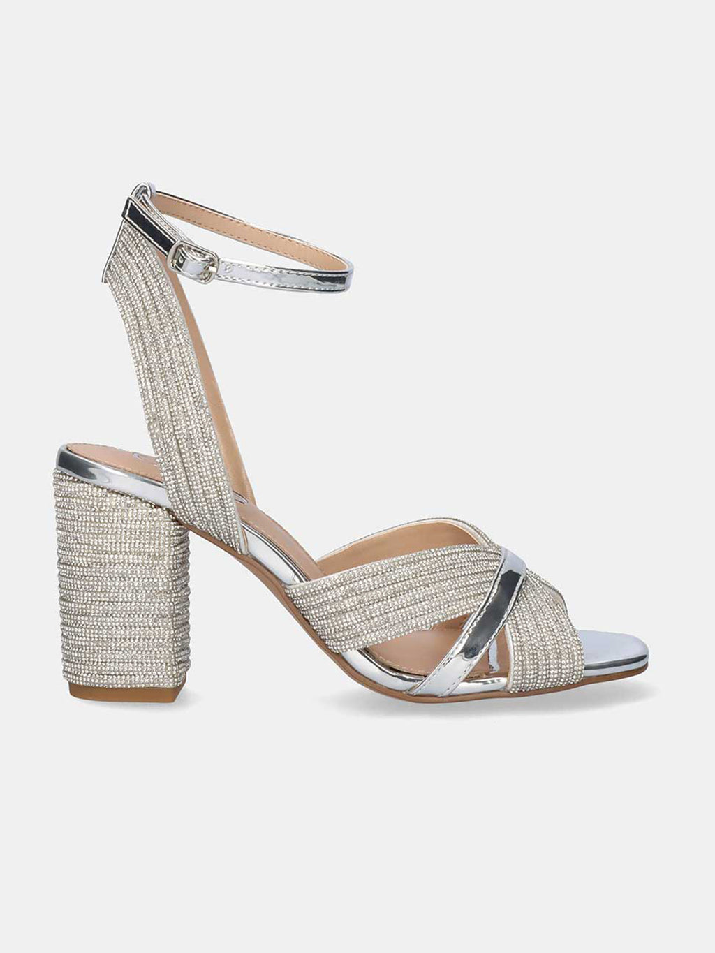 CAROL-505 STRASS SILVER