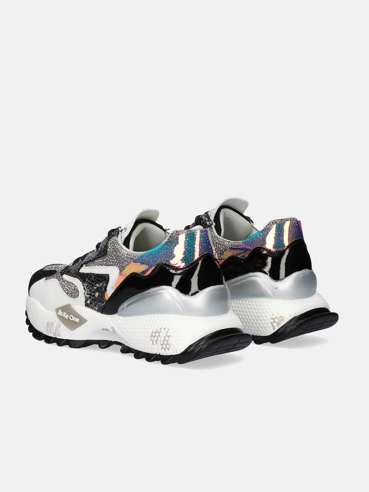 D190608-17 PU BLACK-SILV