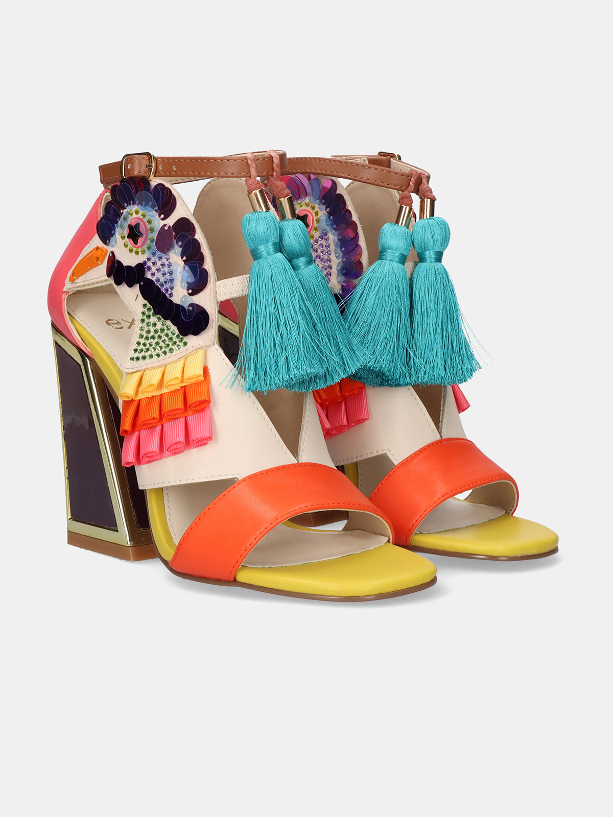 DOMINIC-596 PU PINK ORANGE