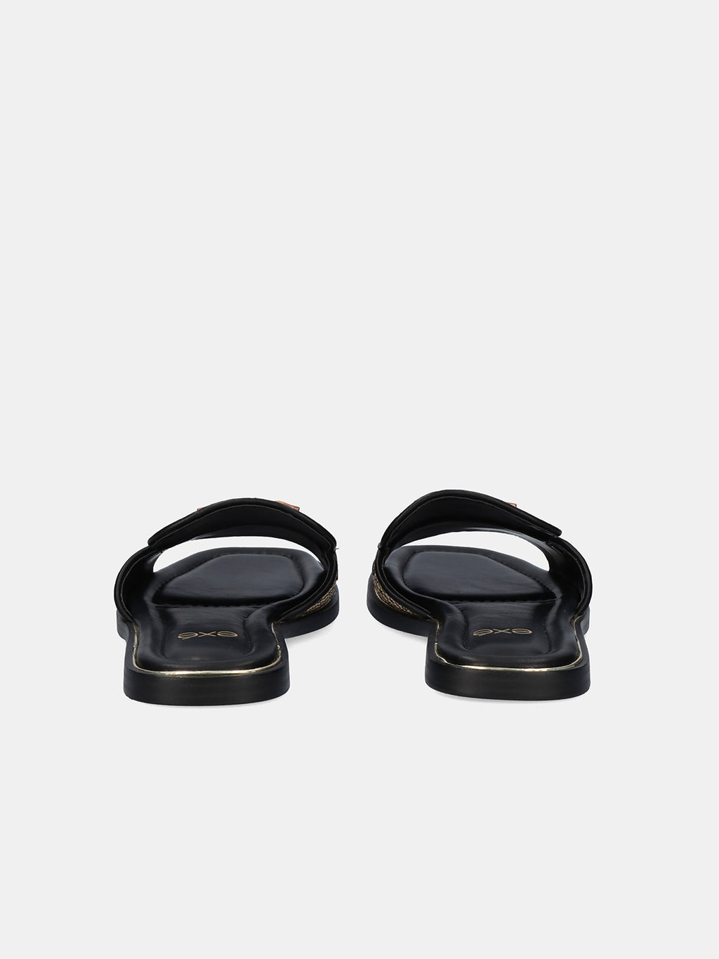 DORETA-419 RAFFIA BLK-BEIGE