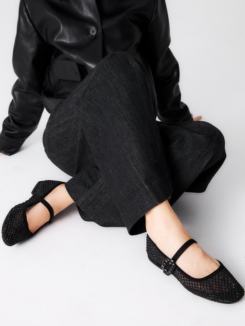 ELIZA-260 STRASS BLACK