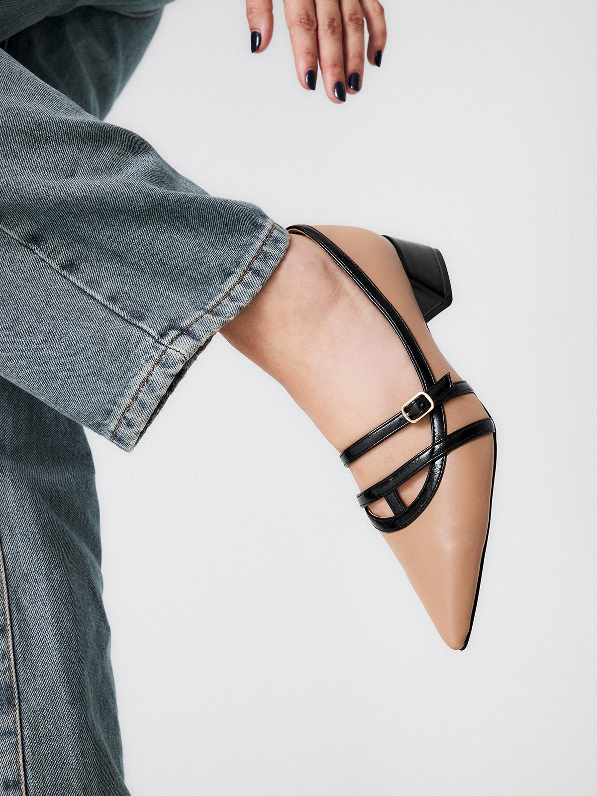 GRACE-611 PU TAUPE BLK