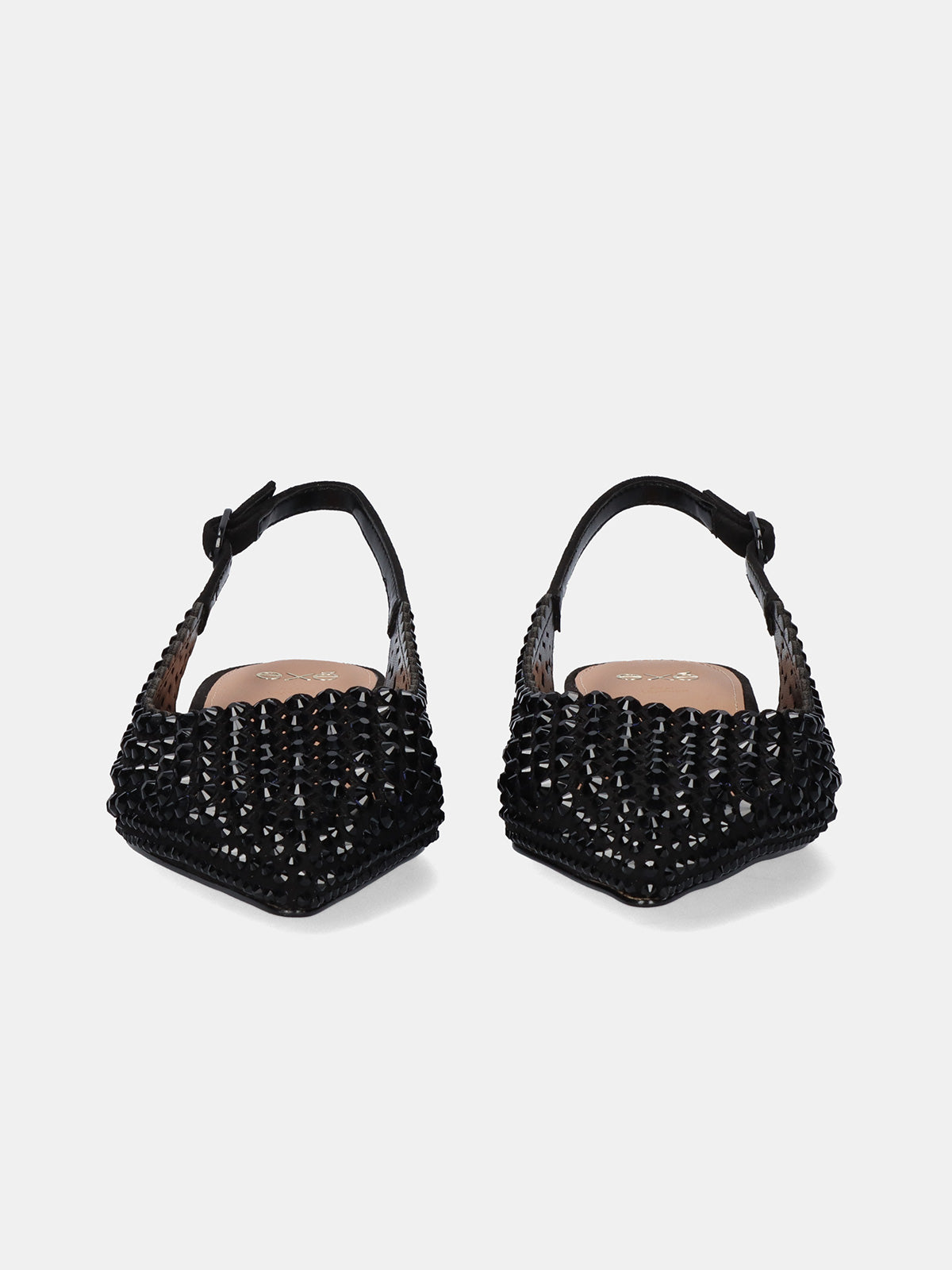 HILLARY-141 STRASS BLACK