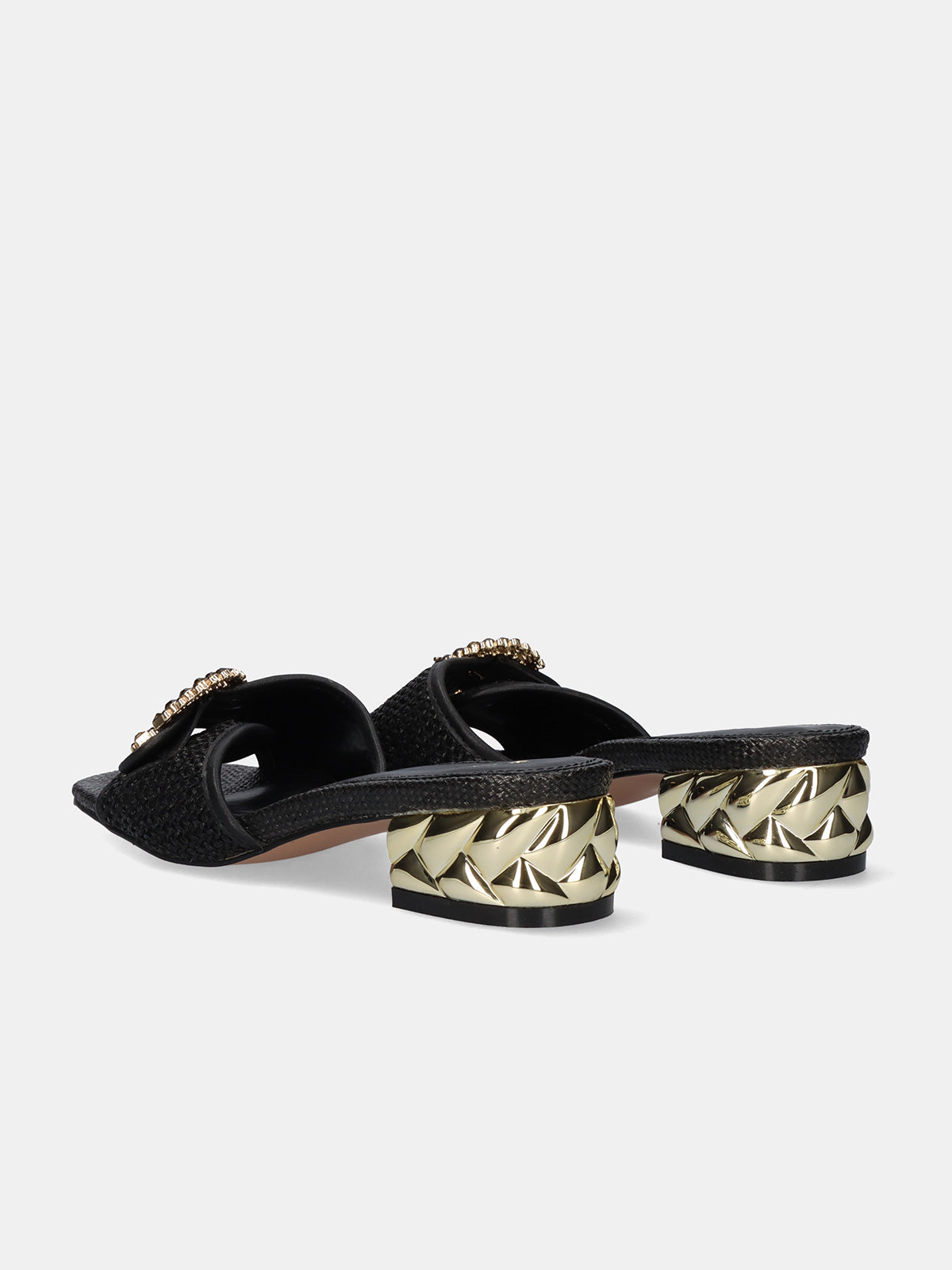 KATY-410 RAFFIA BLACK