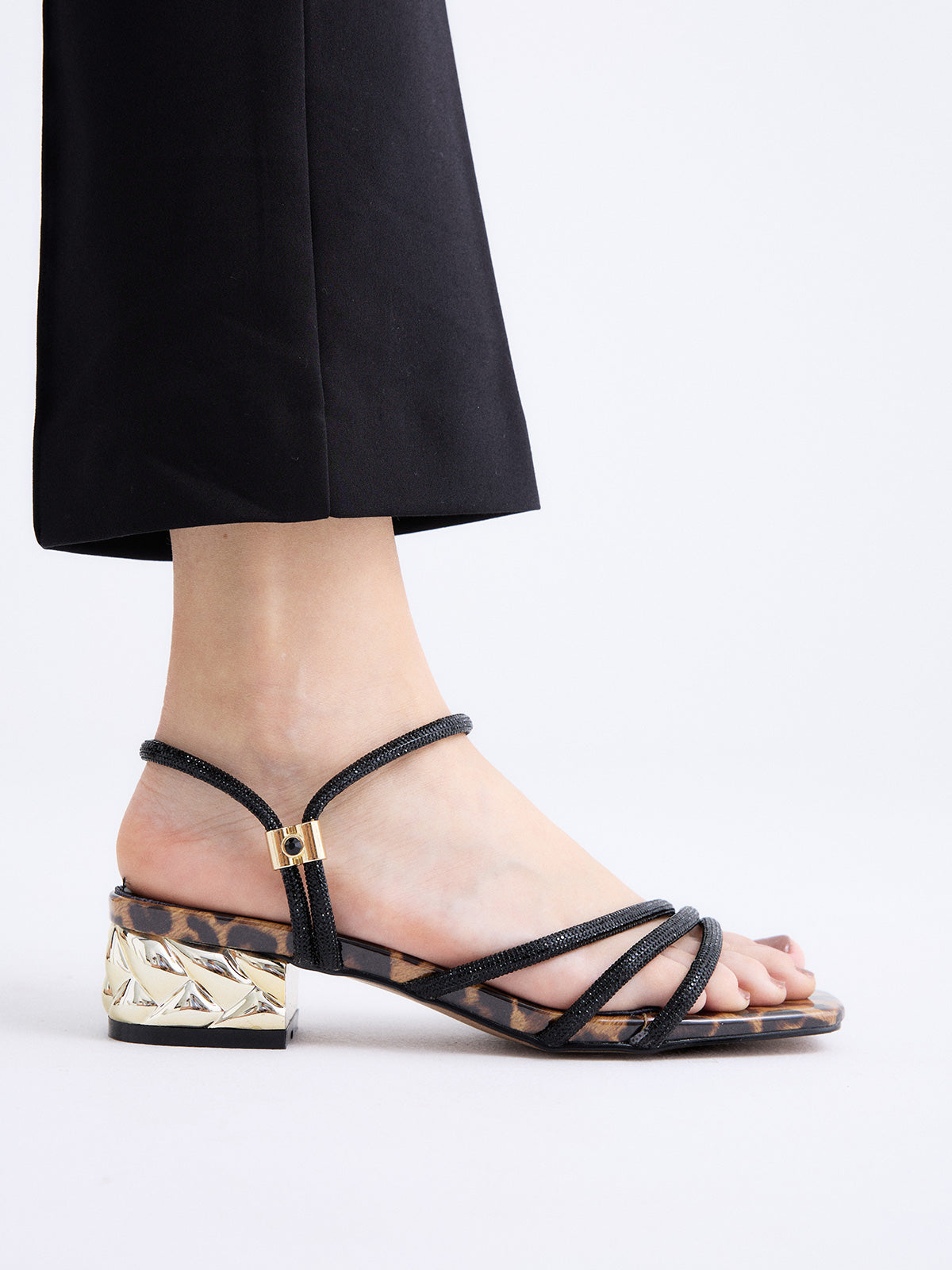 KATY-485 STRASS LEOPAR BLK