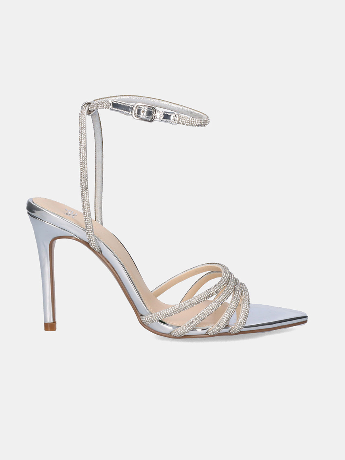 KRISTI-303 STRASS SILVER