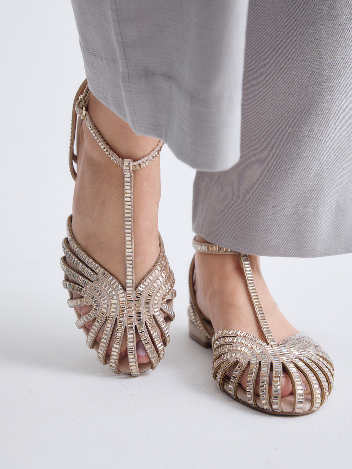 LOLA-317 STRASS BEIGE