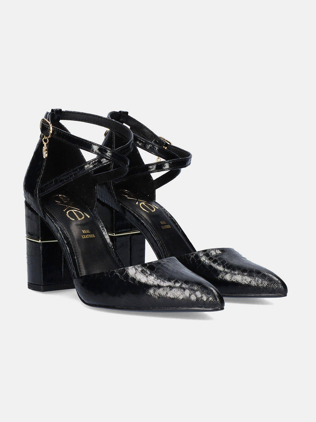 LOREEN-647 SNAKE BLACK