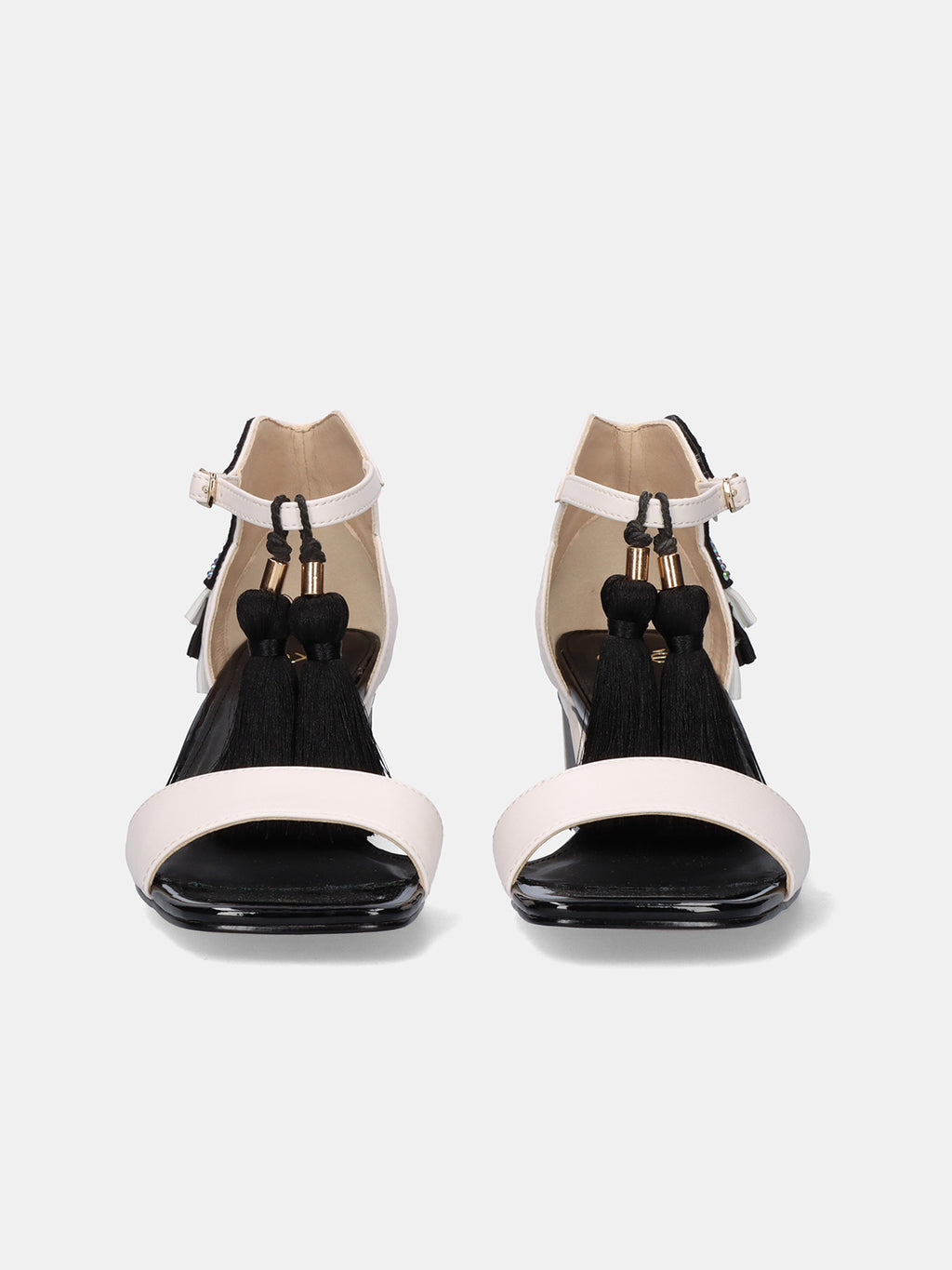 LUISA-210 PU WHITE BLK