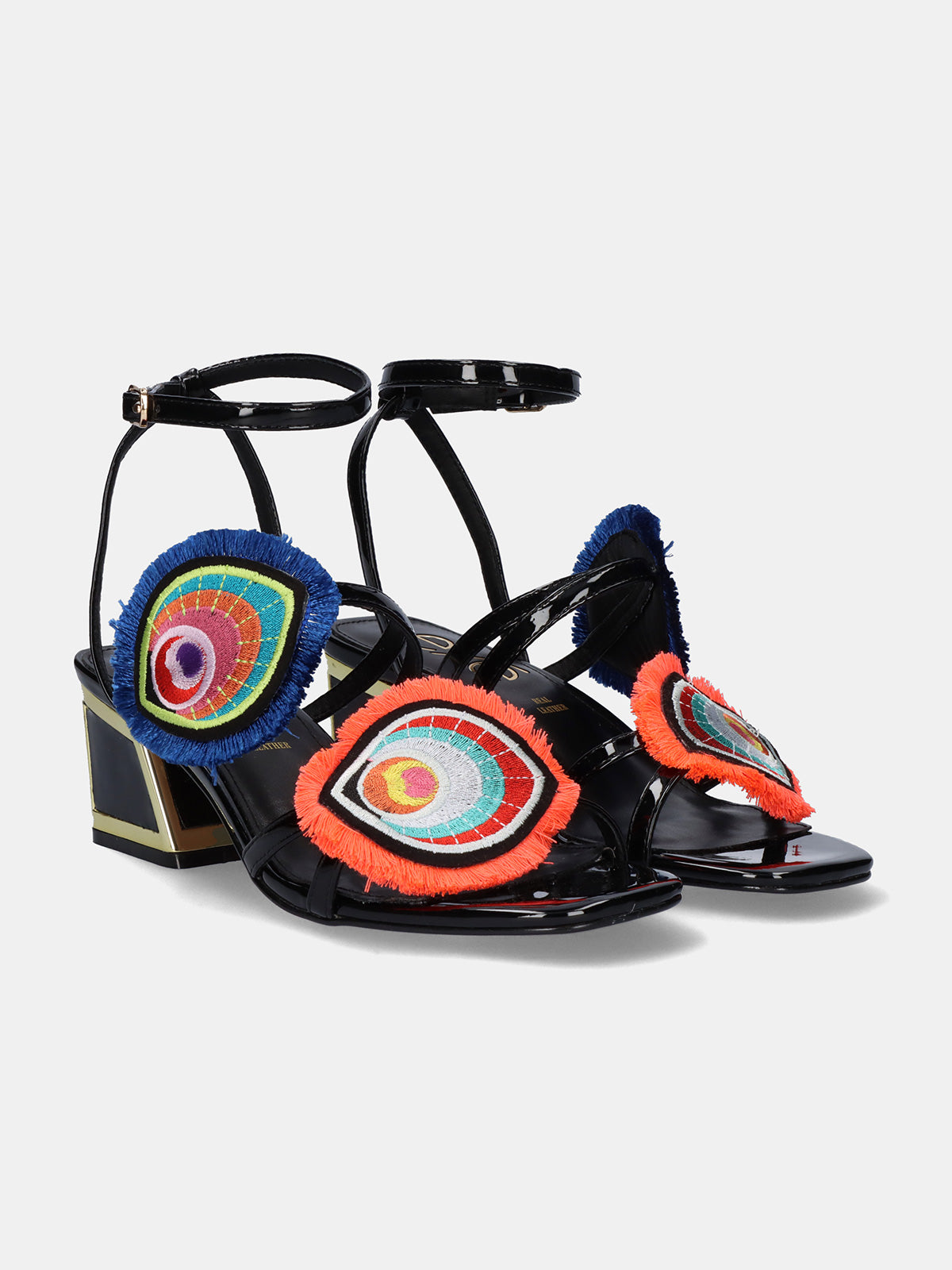 LUISA-406 PATENT BLACK