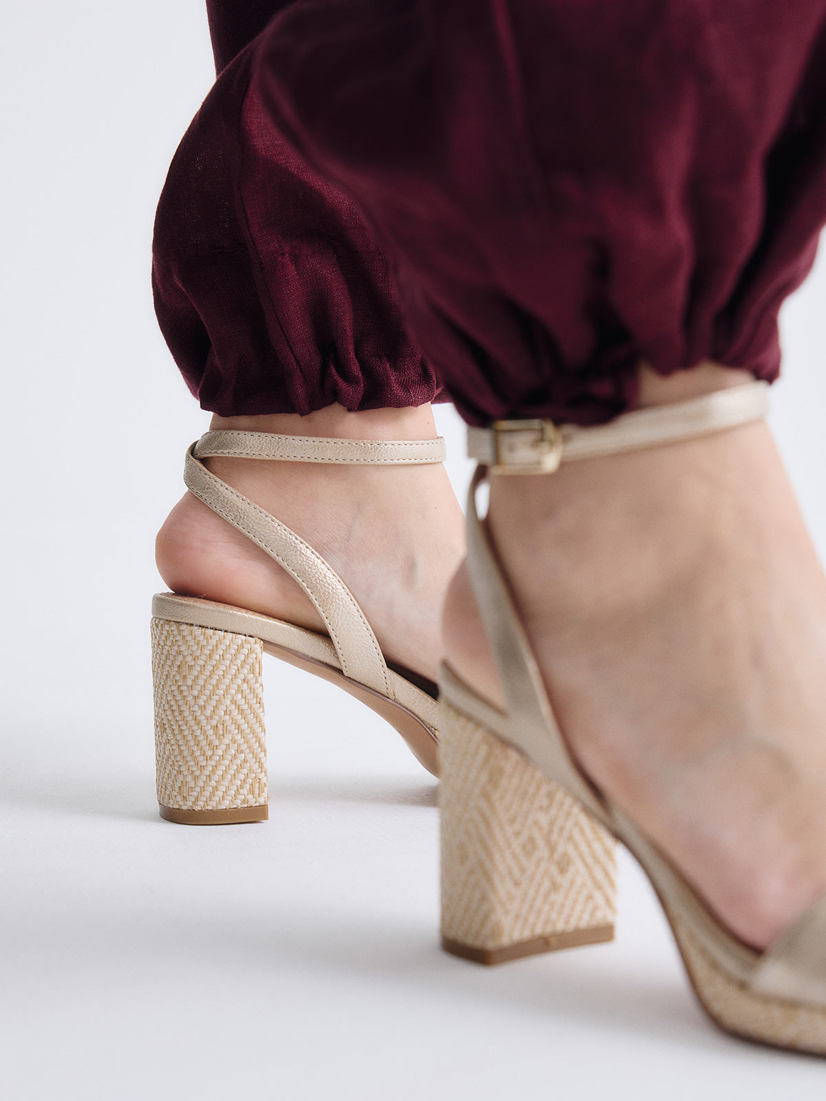 LUISA-778 RAFFIA GOLD BEIGE