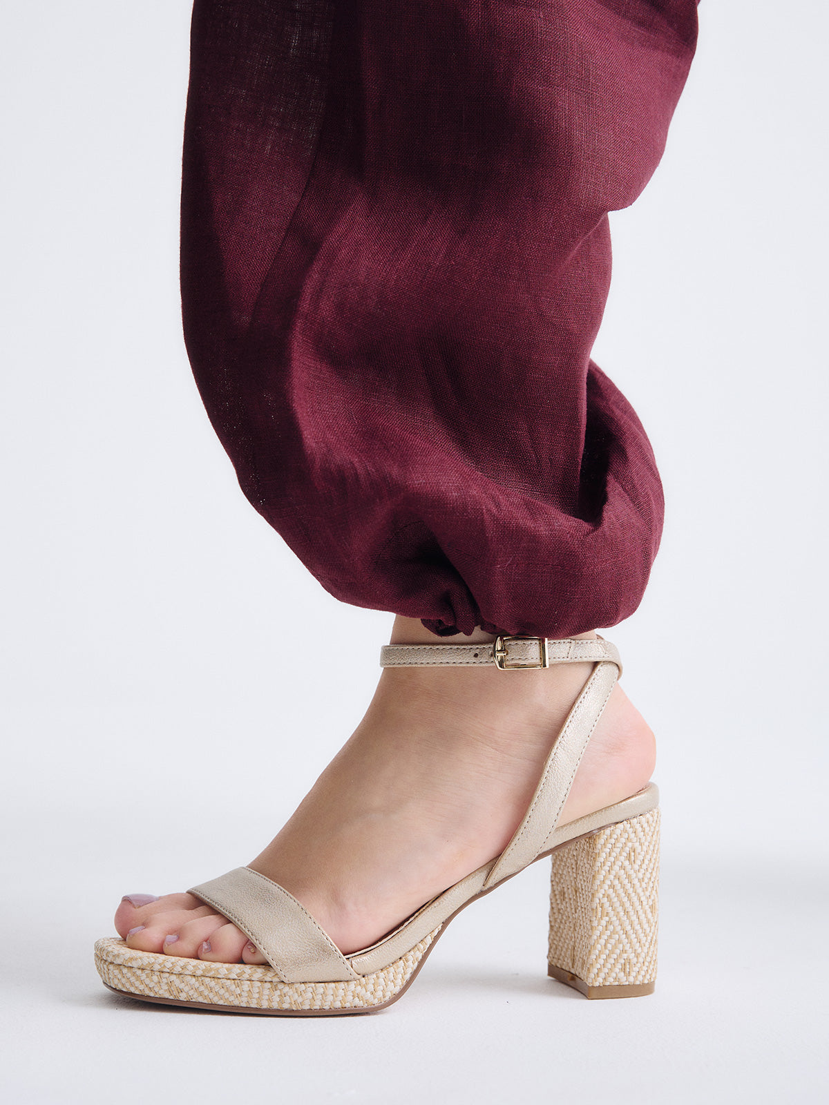 LUISA-778 RAFFIA GOLD BEIGE