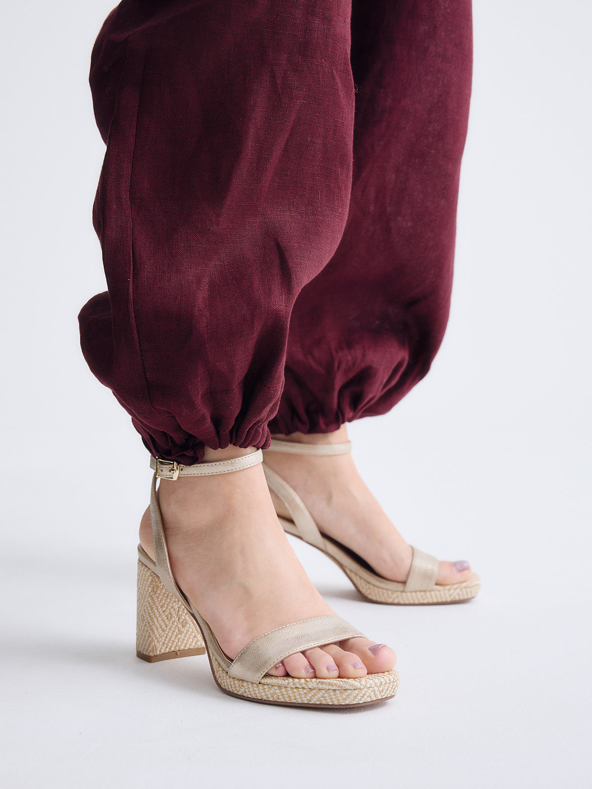 LUISA-778 RAFFIA GOLD BEIGE