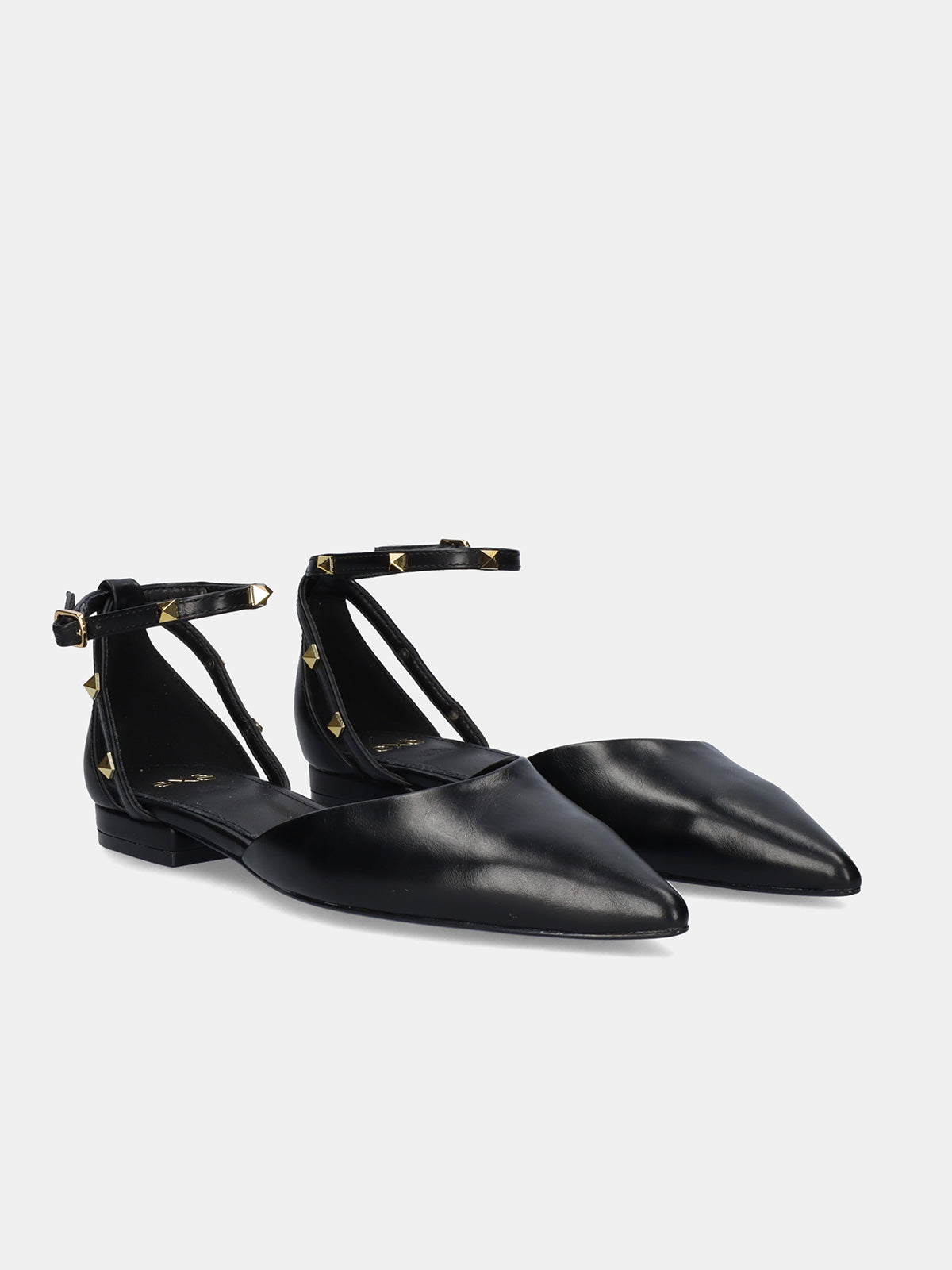 LYNDA-275 PU BLACK-GOLD