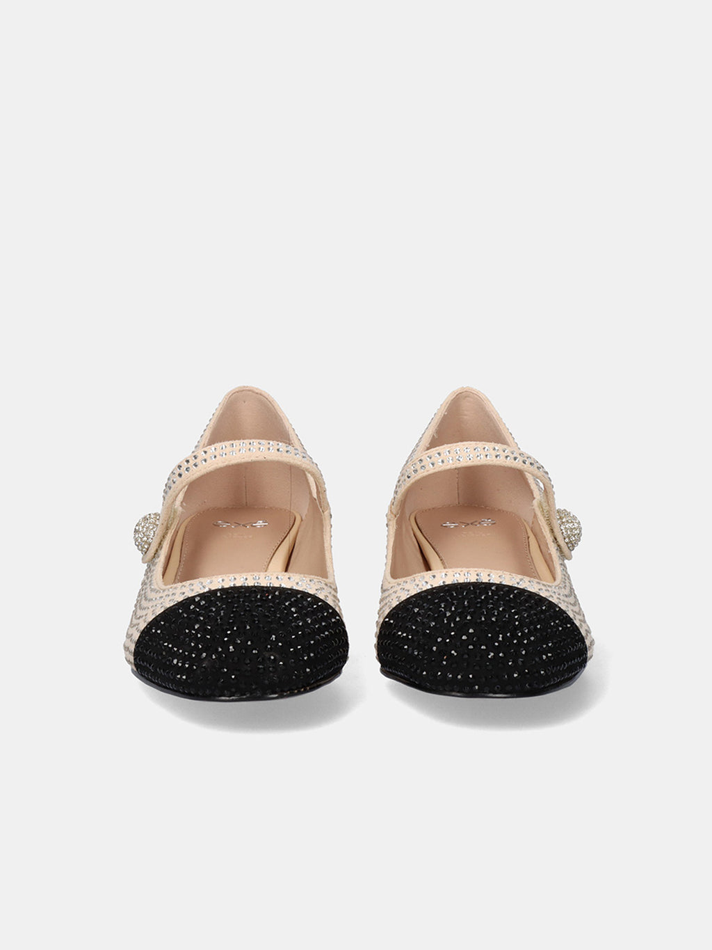 MINA-522 STRASS BEIGE BLK