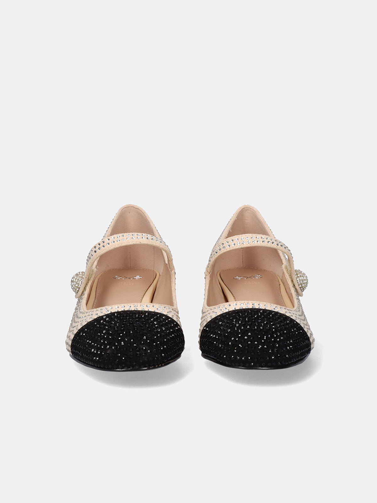 MINA-522 STRASS BEIGE BLK