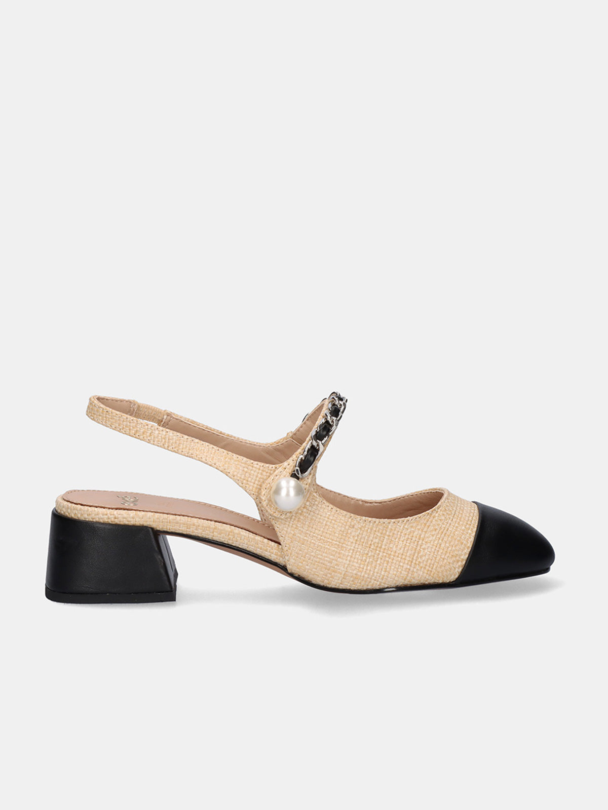MINI-533 RAFFIA BEIGE BLK