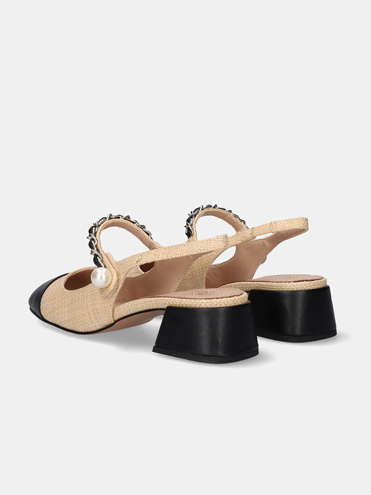 MINI-533 RAFFIA BEIGE BLK