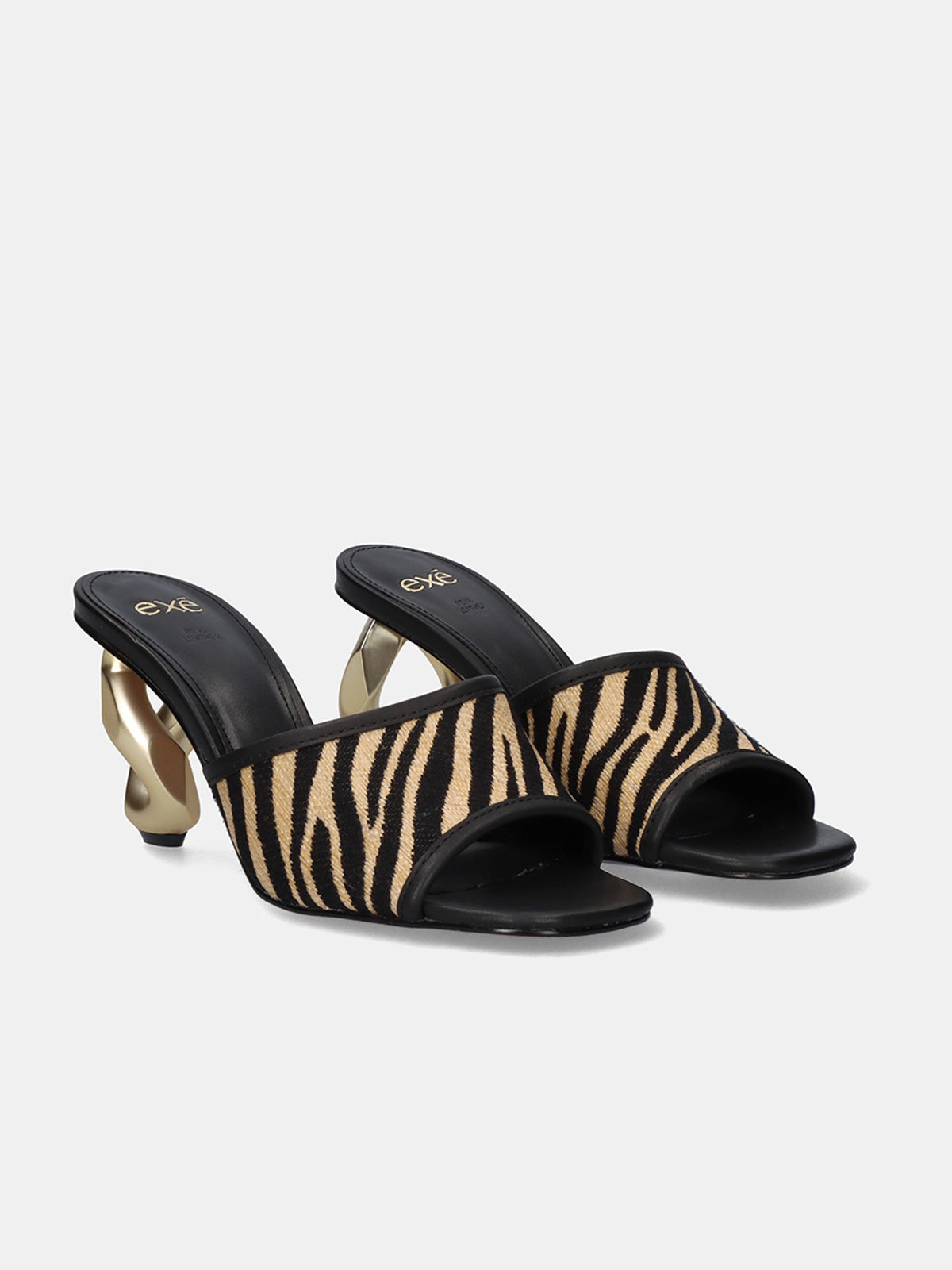 MONICA-312 ZEBRA BEIGE BLK