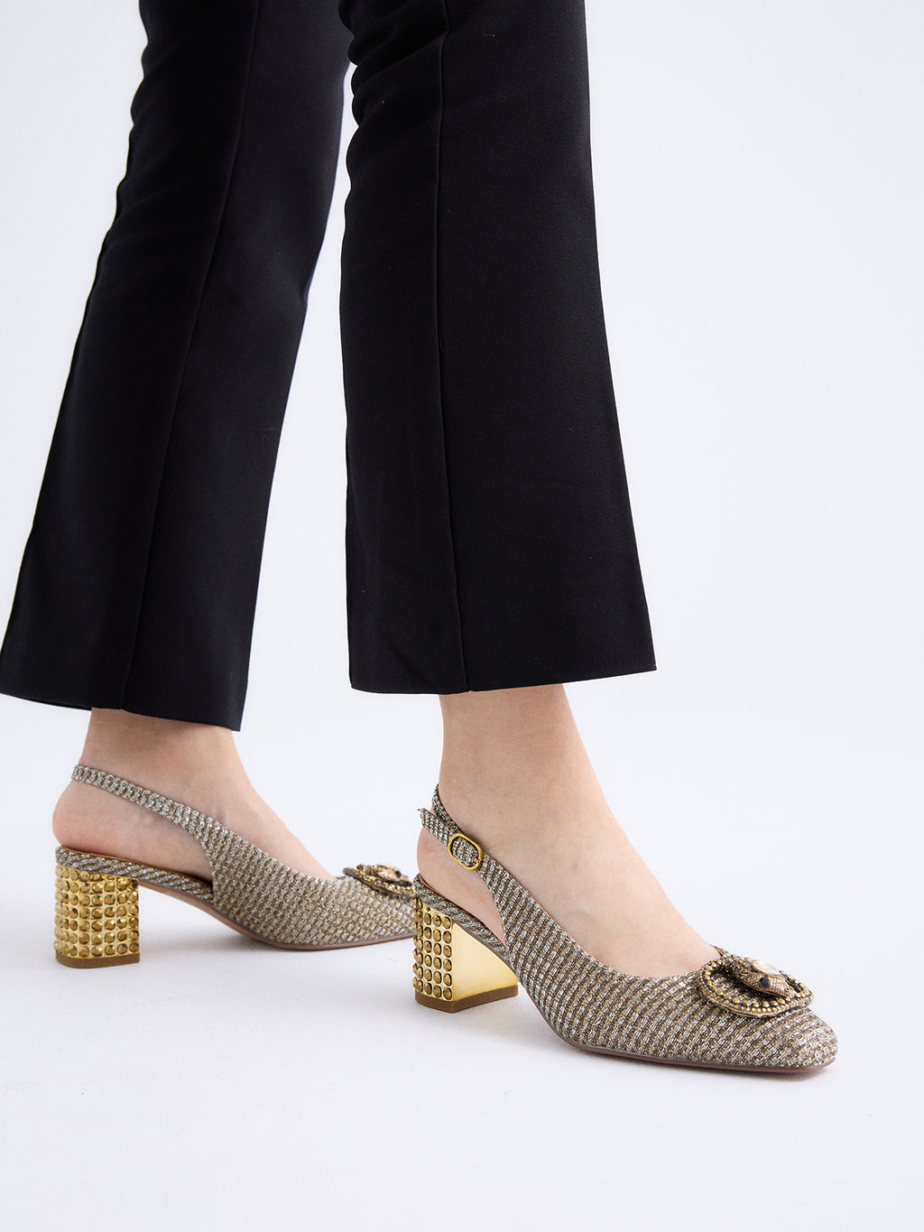 NADINE-310 GLITTER GOLD