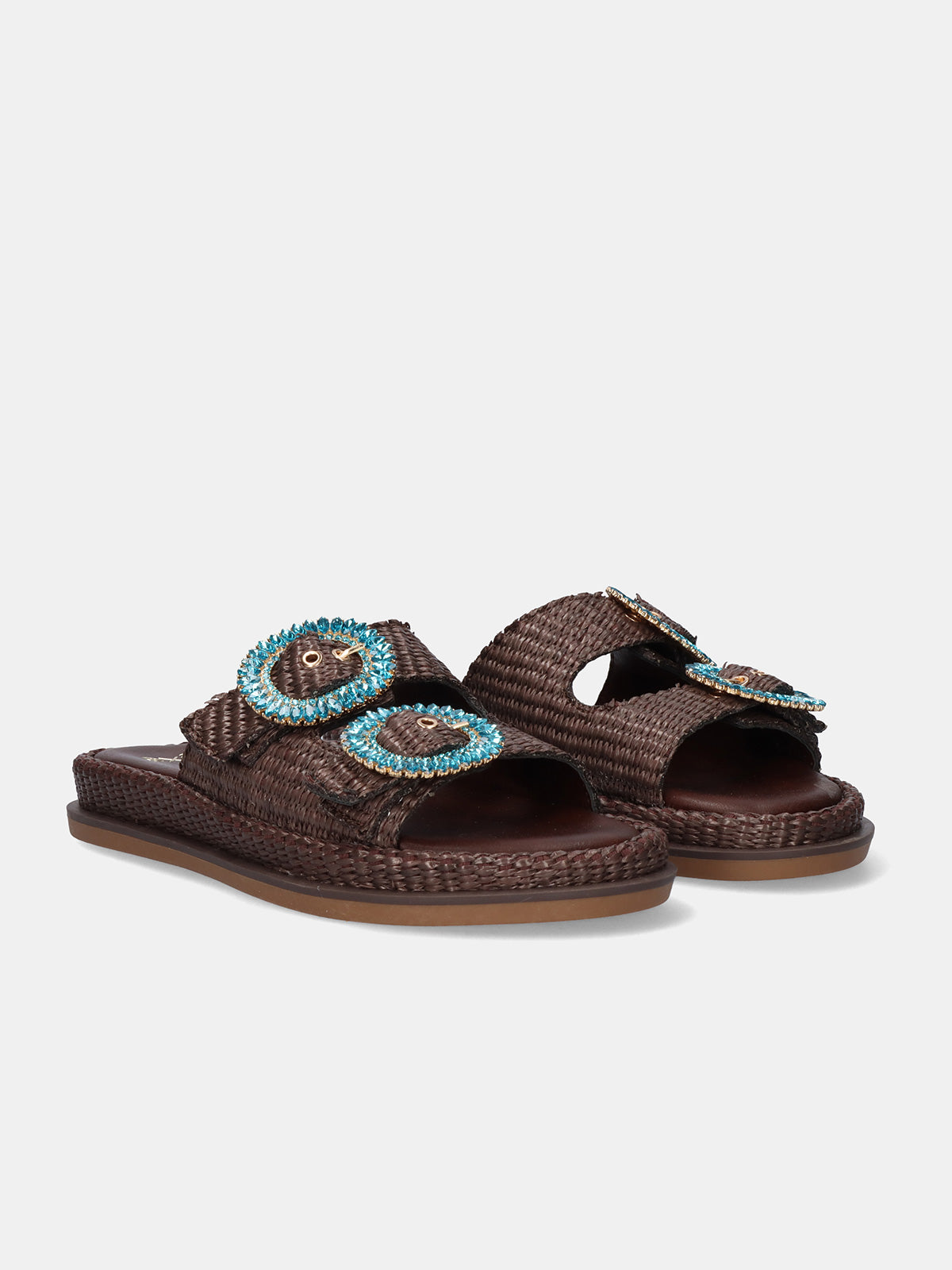 NAPOLI-817 RAFFIA BROWN