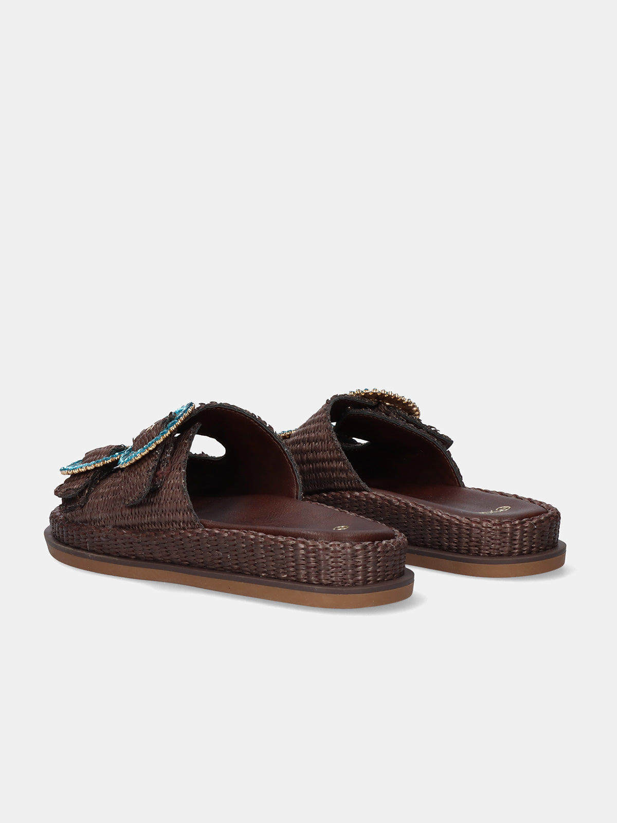 NAPOLI-817 RAFFIA BROWN