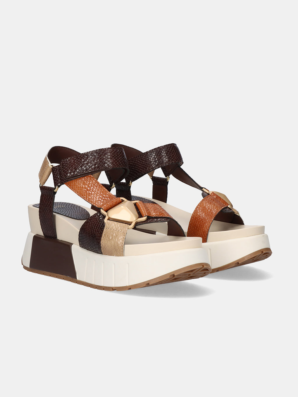 OLIVIA-934 SNAKE BROWN TAN