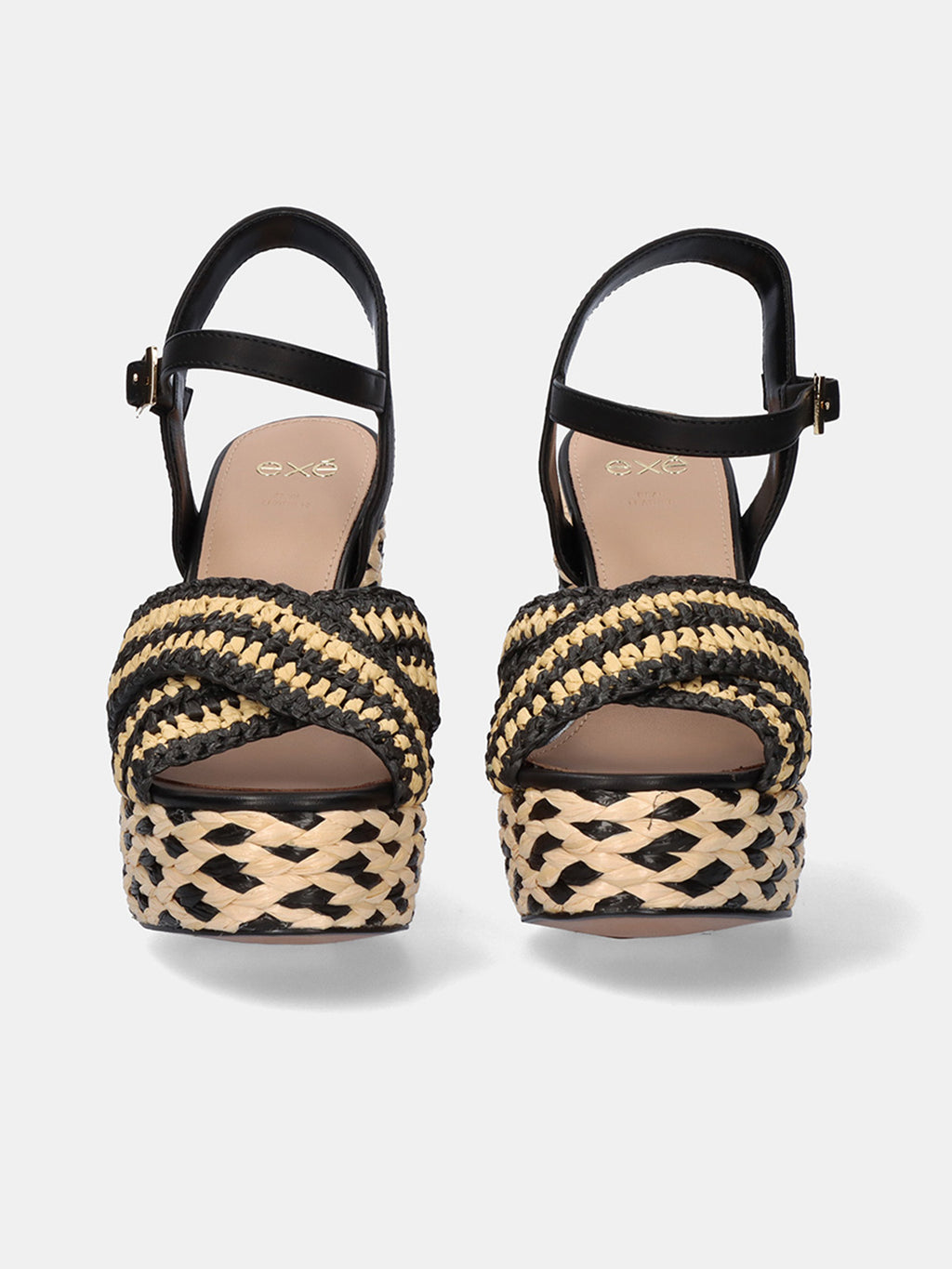OPHELIA-675 RAFFIA BEIGE BLK