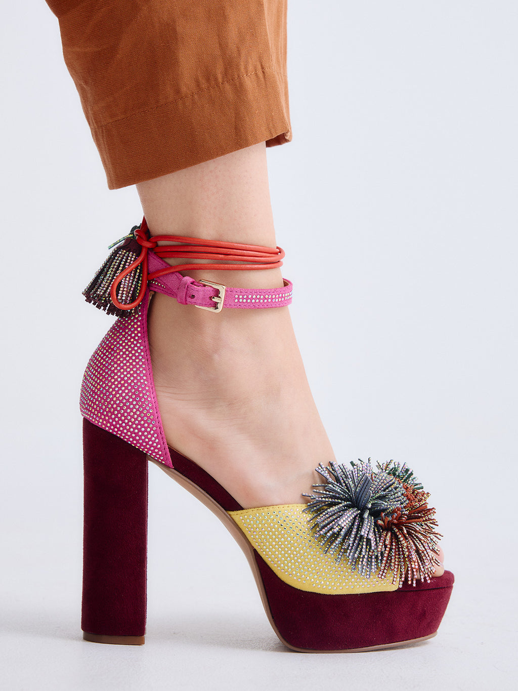 OPHELIA-925 FABRIC PINK YELW