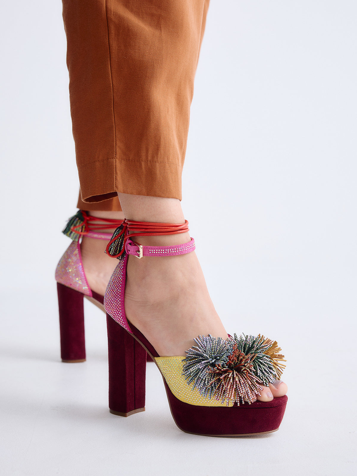 OPHELIA-925 FABRIC PINK YELW