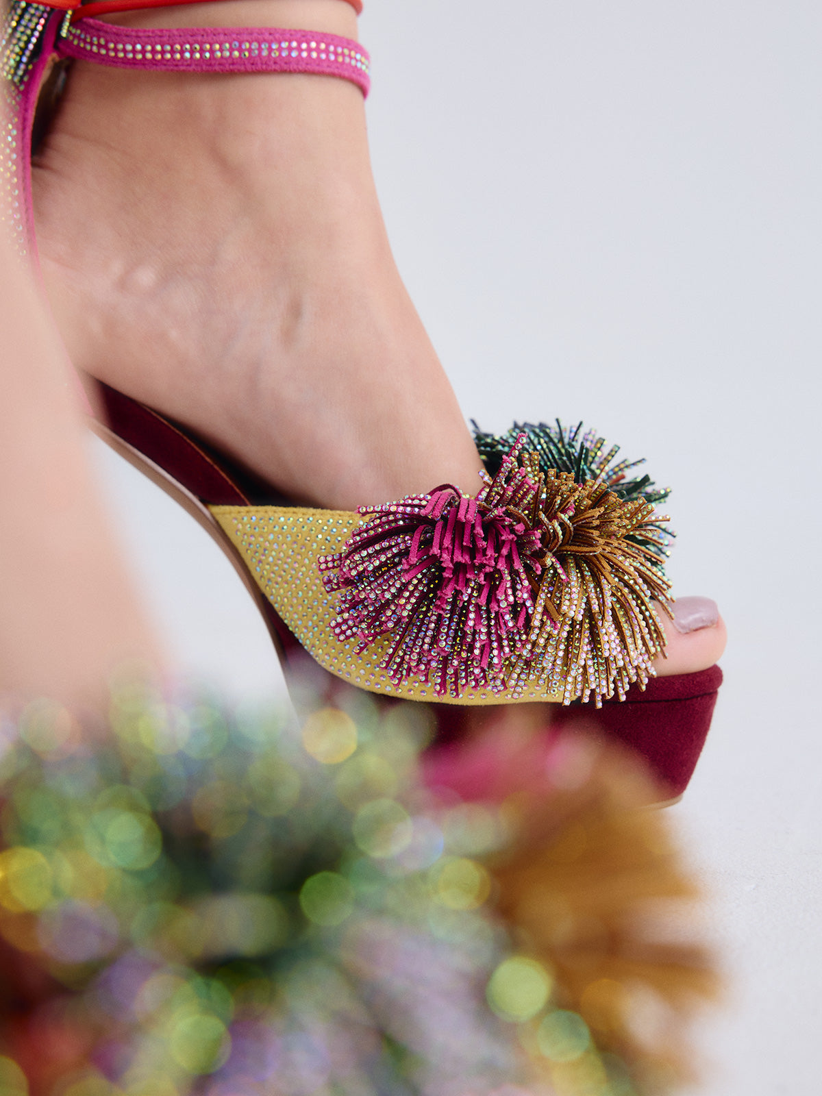 OPHELIA-925 FABRIC PINK YELW