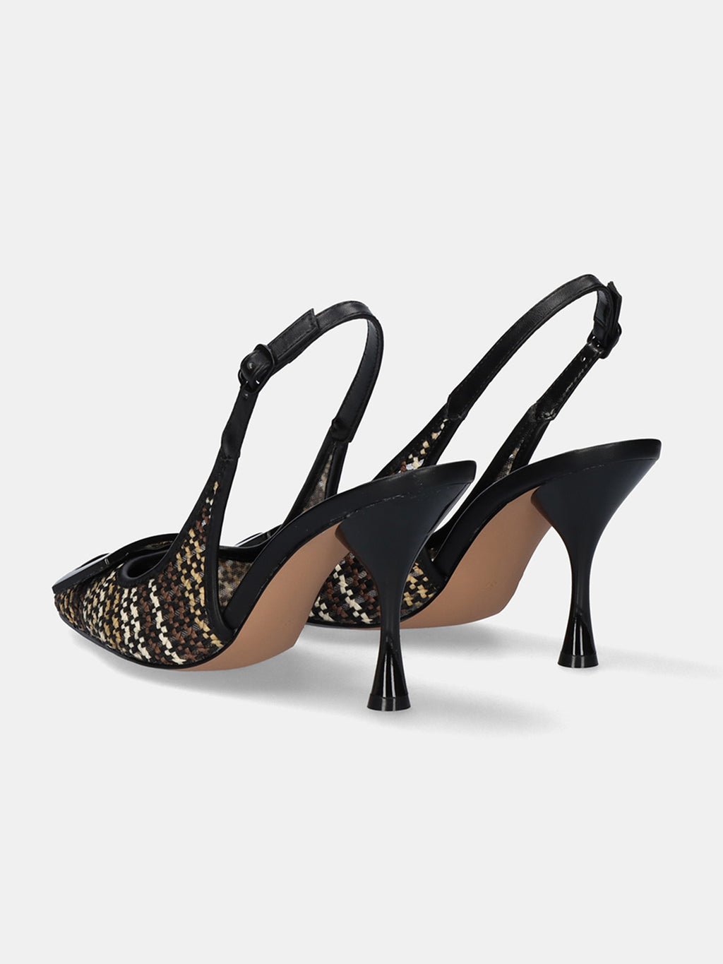 PARIS-716 KNIT BLK-BEIGE