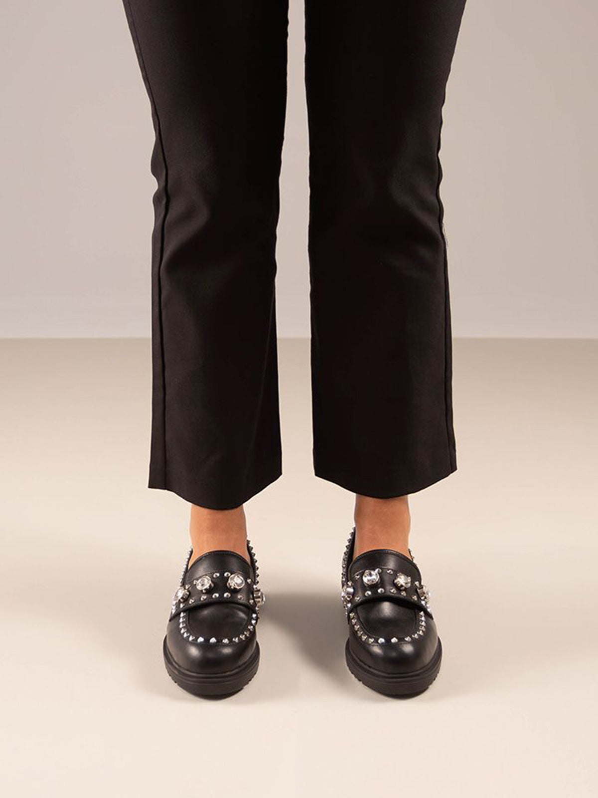 SALINA-610 PU BLACK-SILV