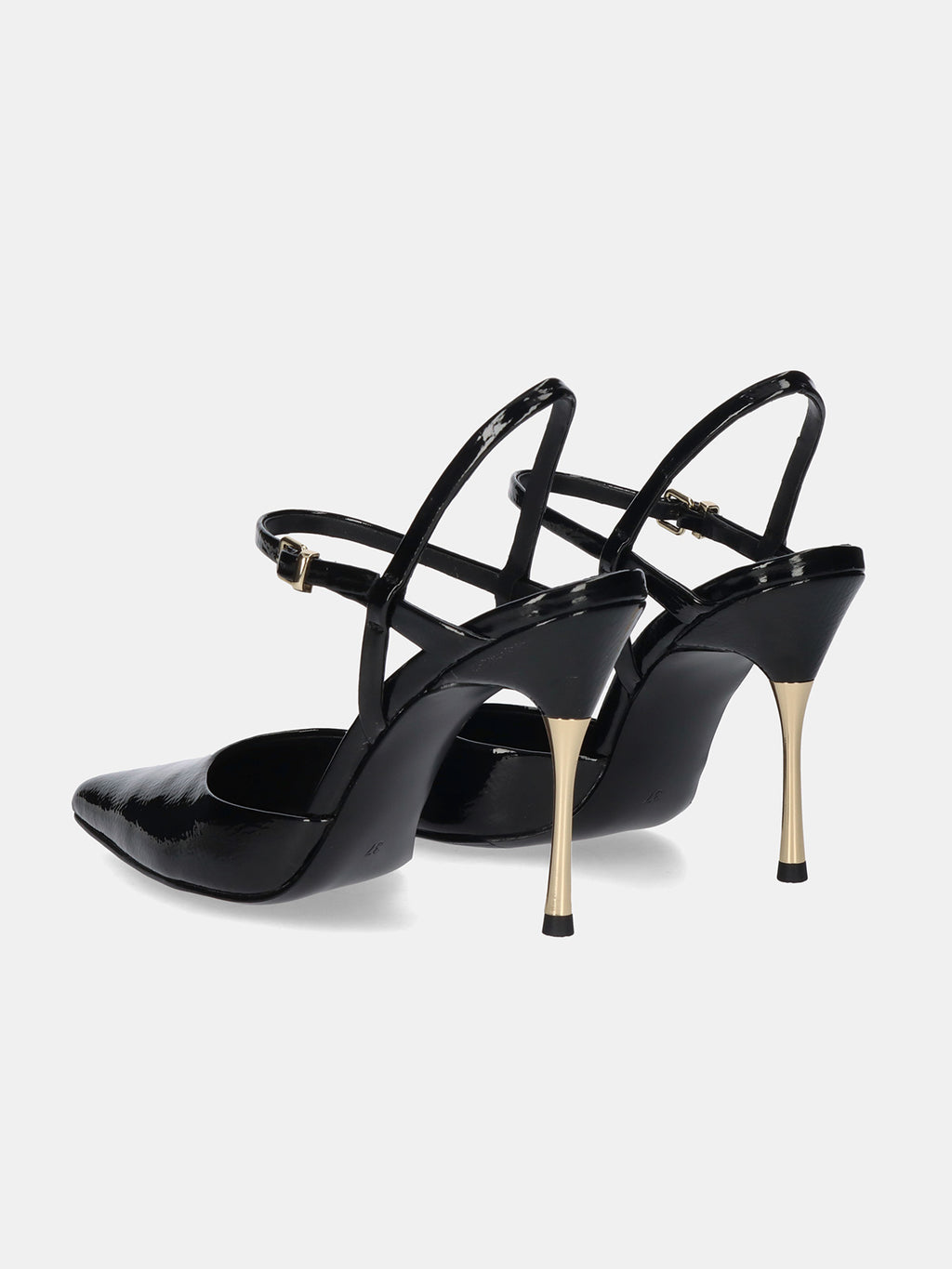 VANESA-130 PATENT BLACK