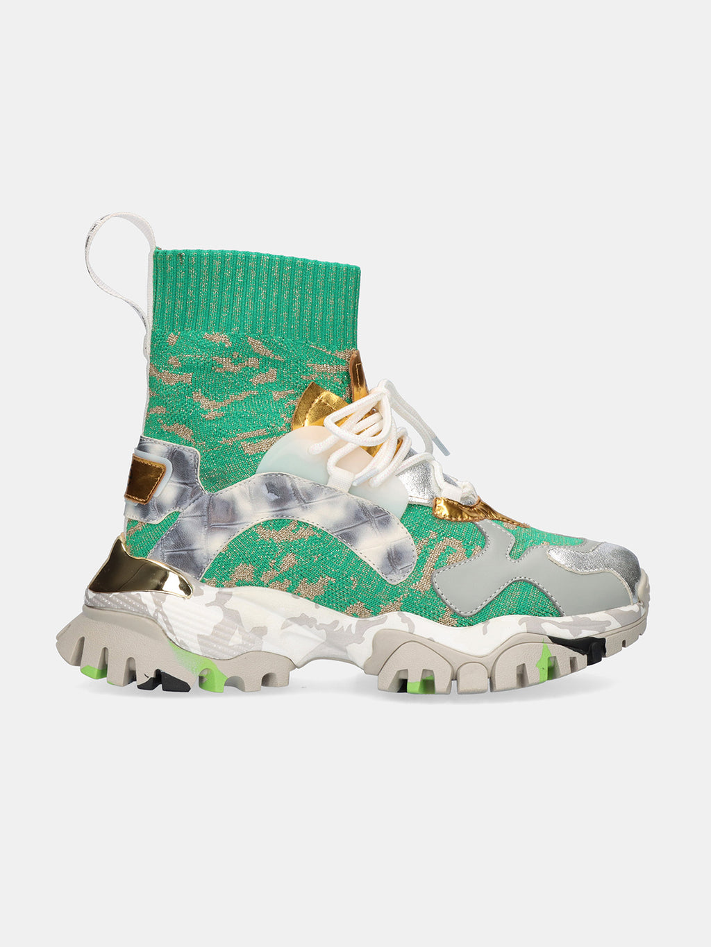 XY169-1 LEATHER SILVER GRN