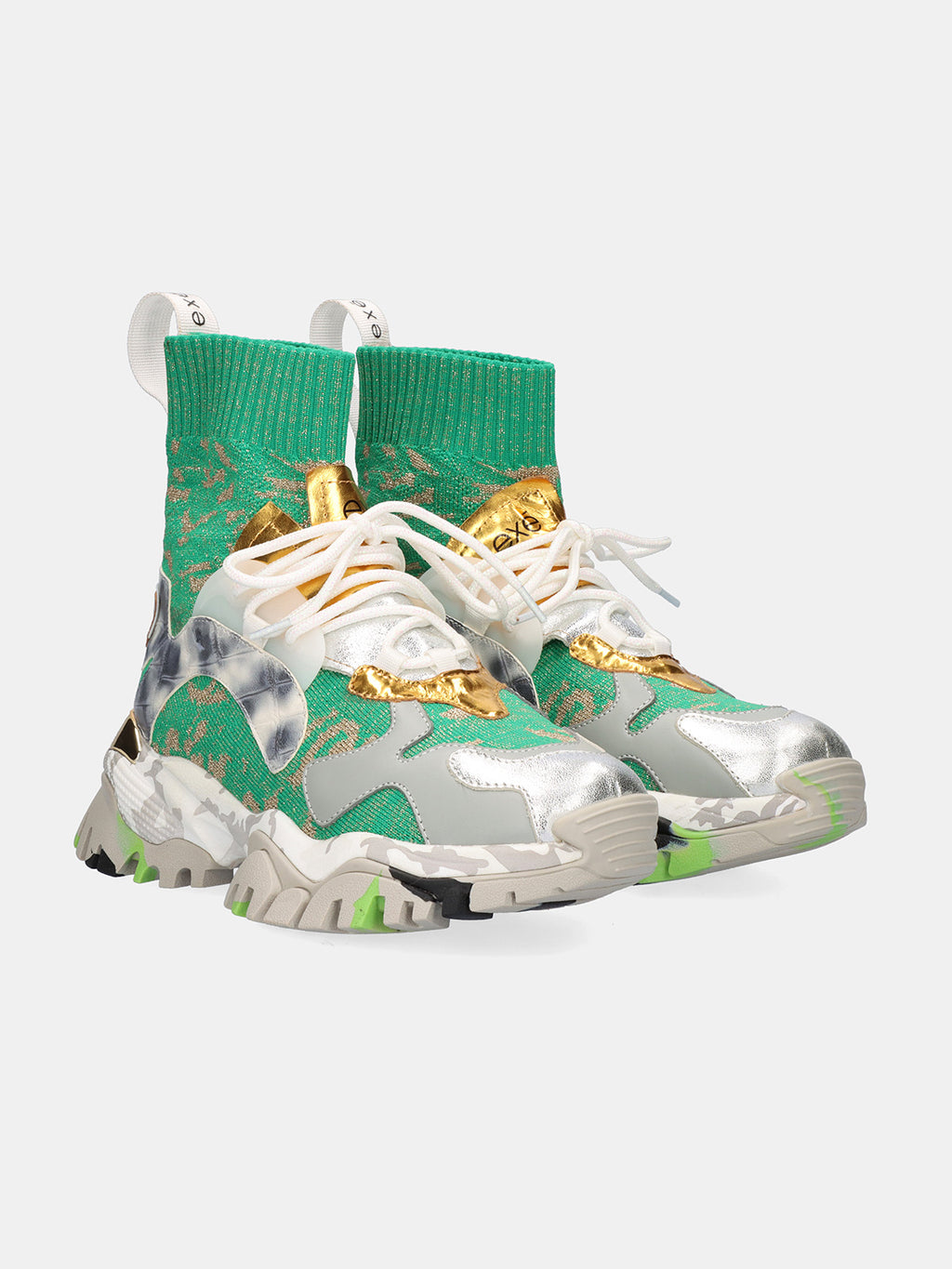 XY169-1 LEATHER SILVER GRN