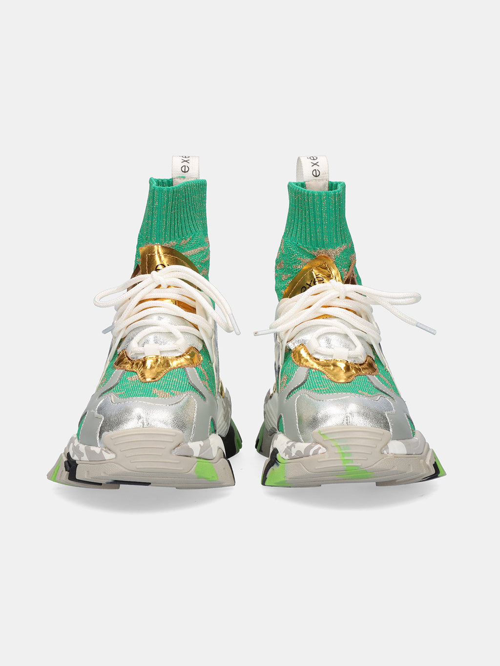 XY169-1 LEATHER SILVER GRN