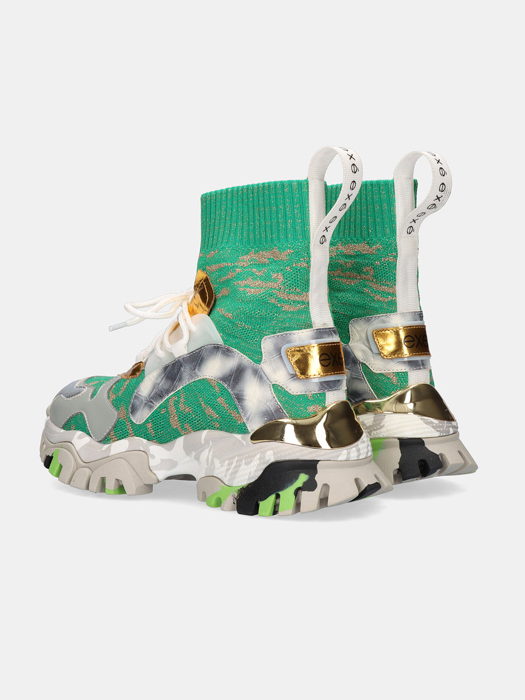 XY169-1 LEATHER SILVER GRN