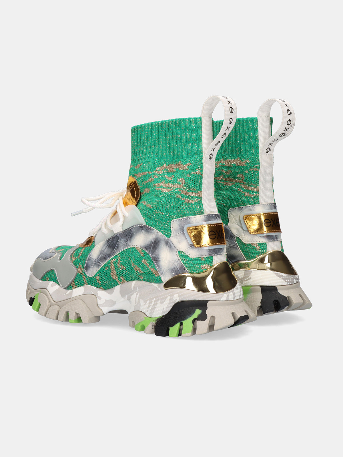 XY169-1 LEATHER SILVER GRN